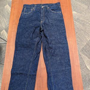 Glenn's Denim - GD113 RELAXED WIDE LEG | Washed 13 Oz Selvedge Denim - 34Wx32L